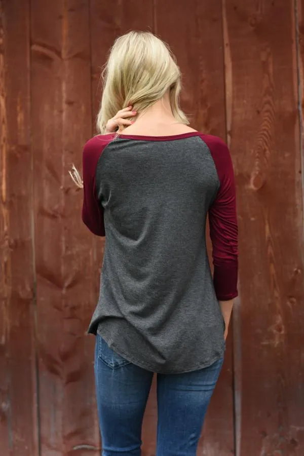 Faith 3/4 Sleeve Top
