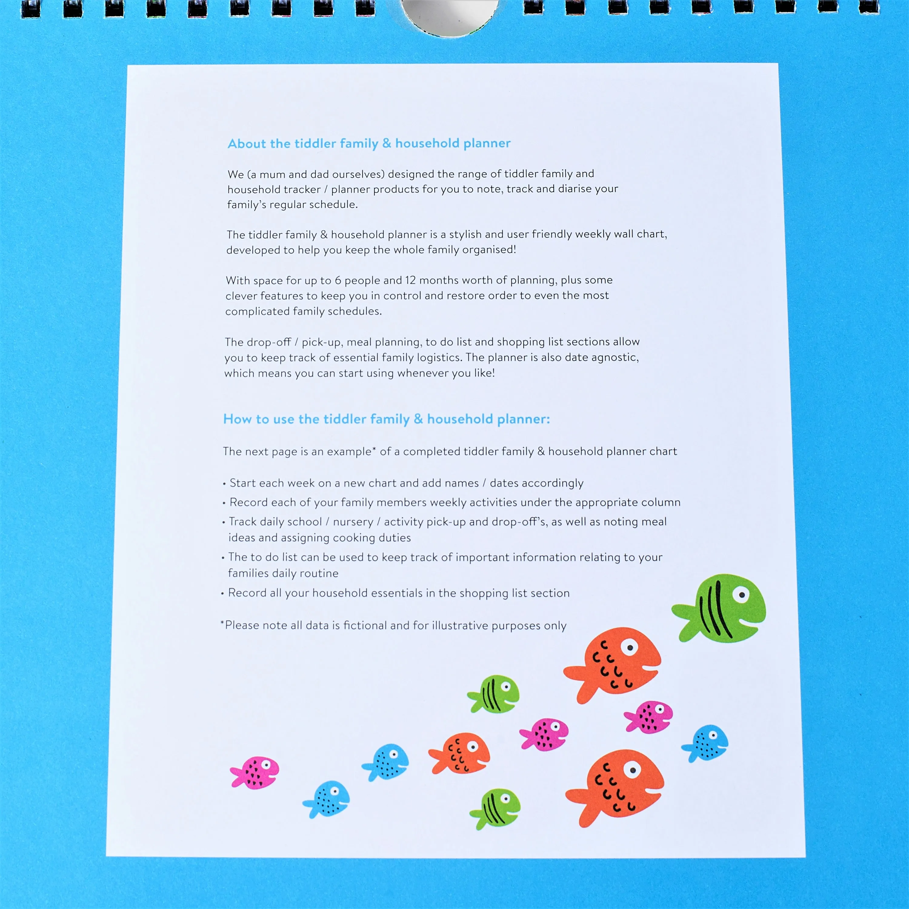 Family Weekly Household A4 Undated Planner Any Year Diary Suitable for any year / 2025