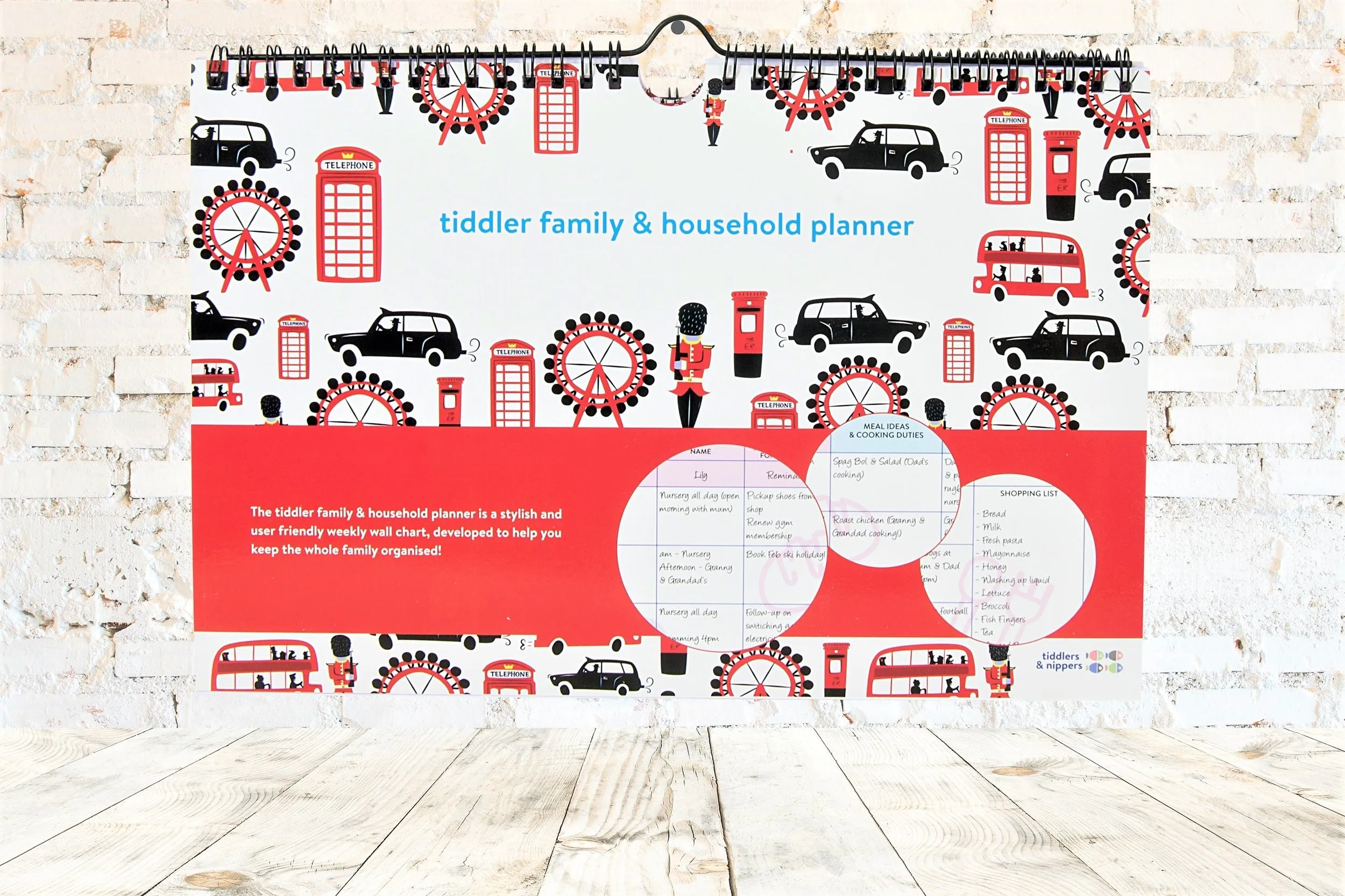 Family Weekly Household A4 Undated Planner Any Year Diary Suitable for any year / 2025