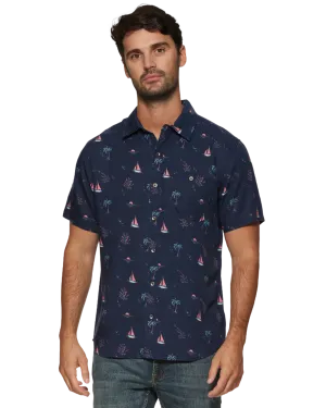 FINLEY SAILBOAT PRINT SHIRT