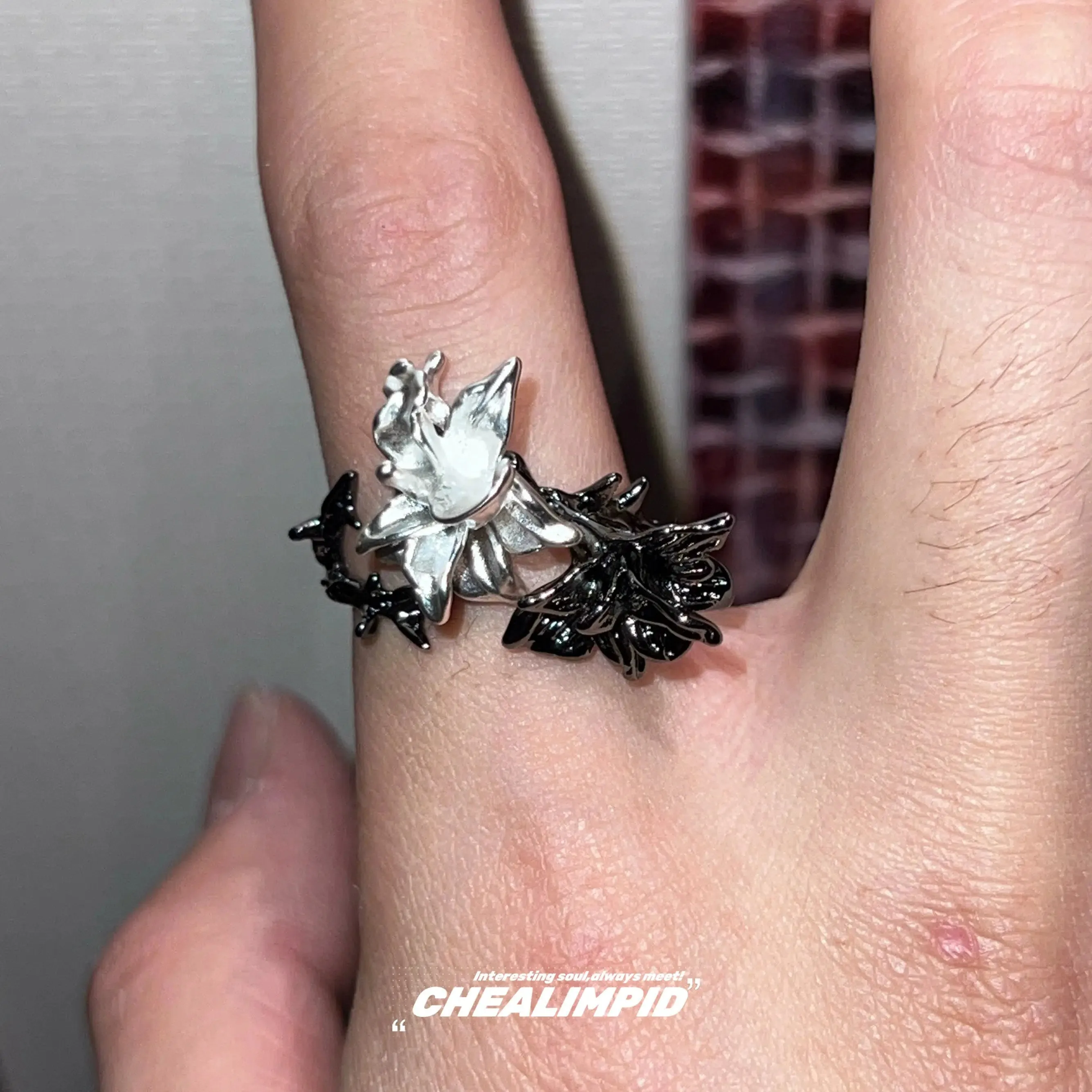 Flower Open Ring