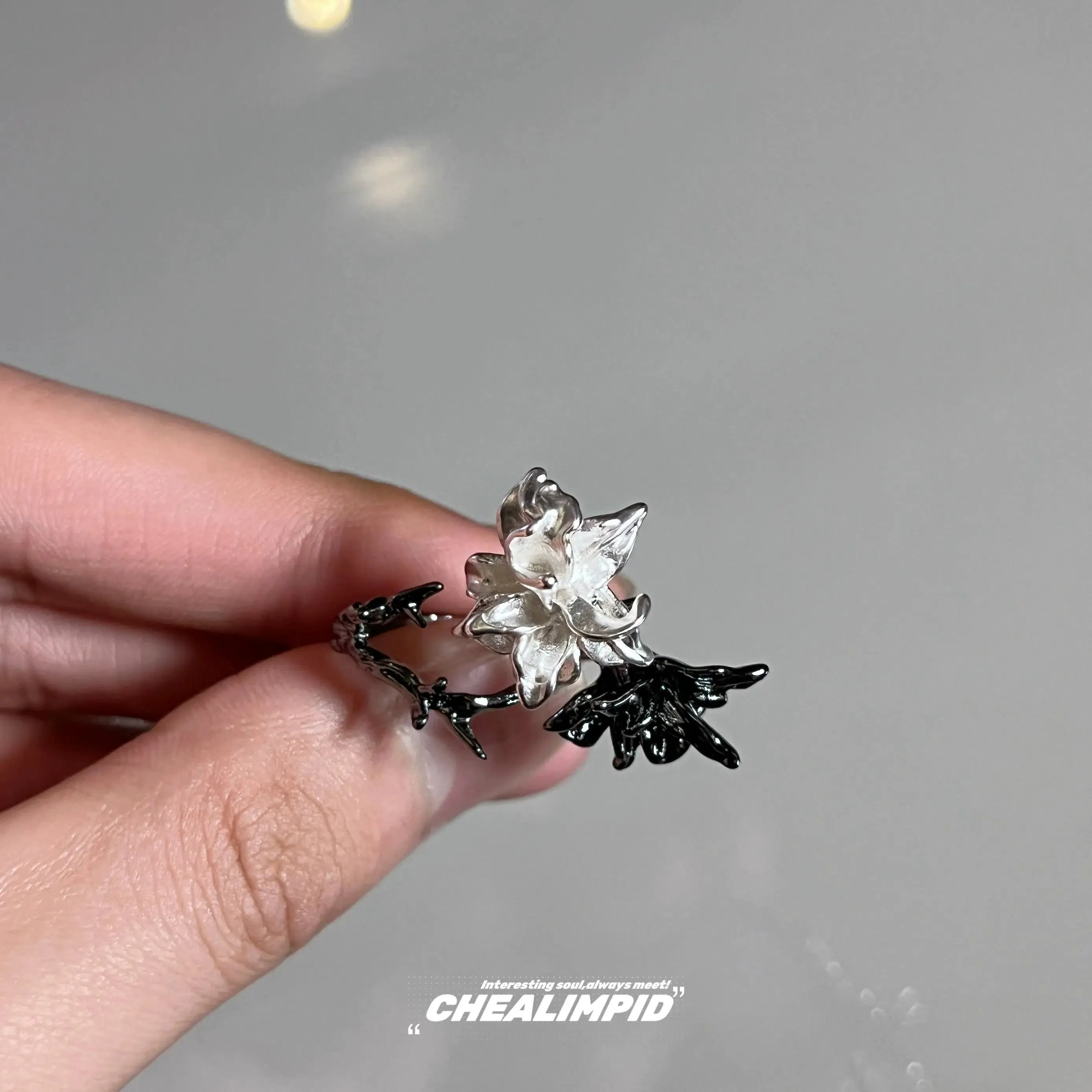 Flower Open Ring