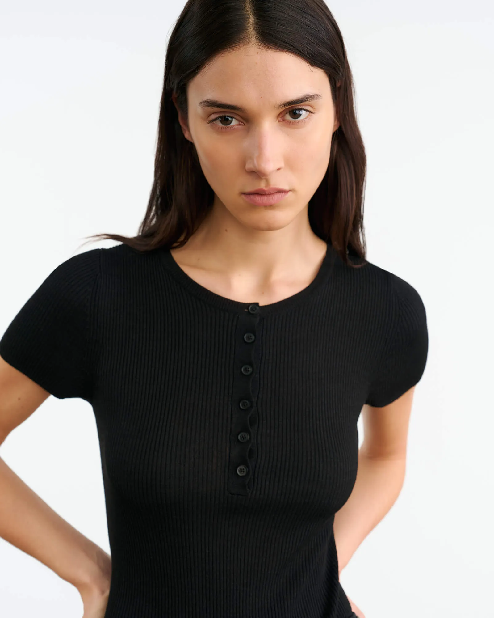 FRANCENE SILK KNIT SWEATER