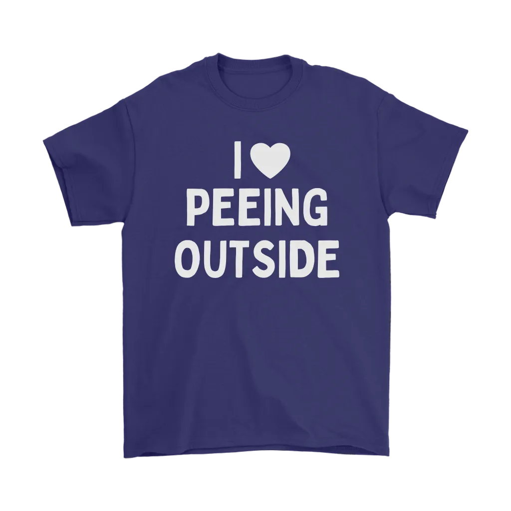 Funny "I Love Peeing Outside" Camping Shirts and Hoodies (No Campfire)