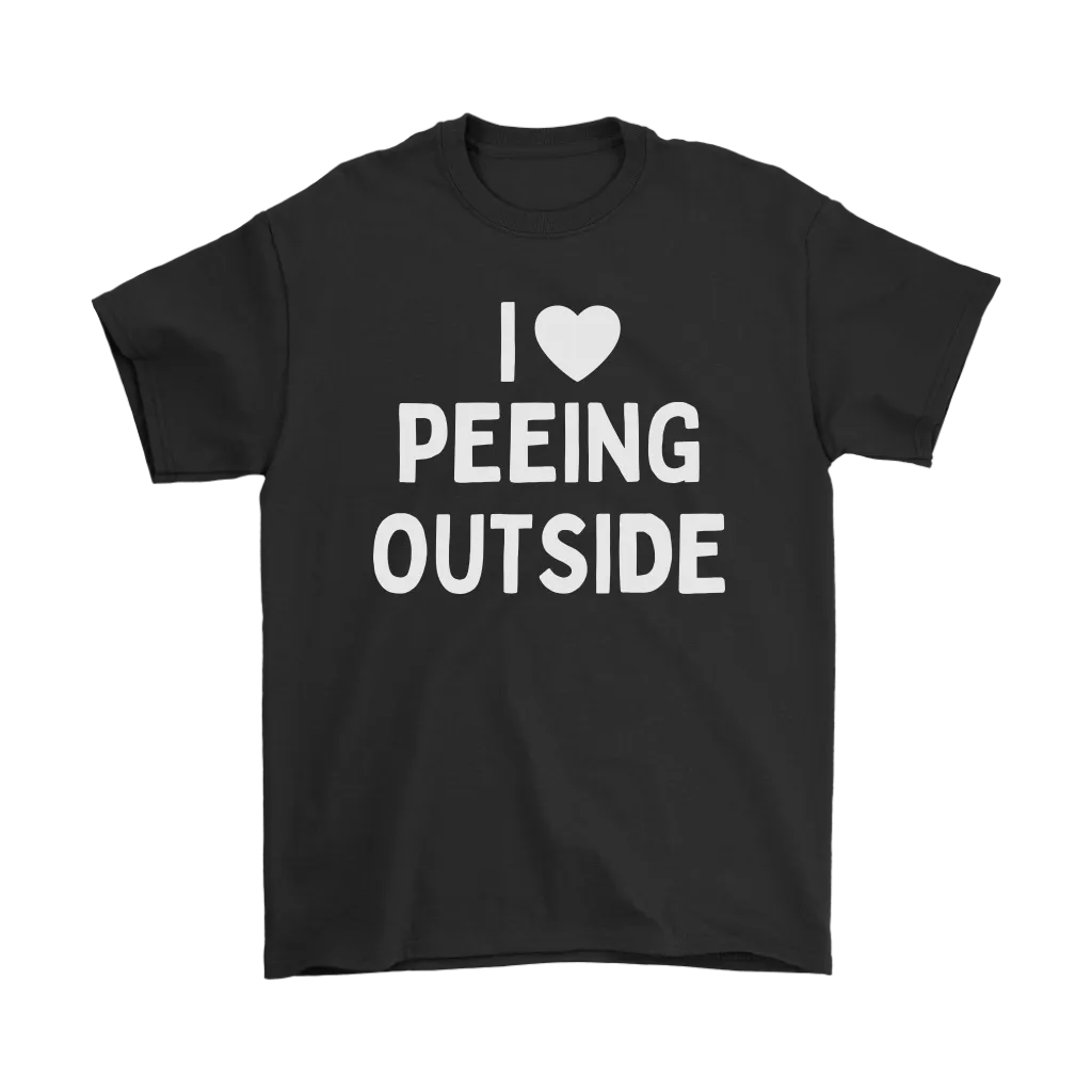 Funny "I Love Peeing Outside" Camping Shirts and Hoodies (No Campfire)