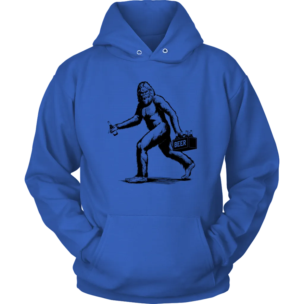 Funny "Sasquatch Stealing Beer" T-Shirts and Hoodies