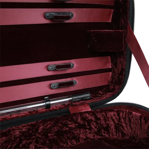 GEWA Liuteria Atlanta Oblong Violin Case 4/4 Black with Red Interior