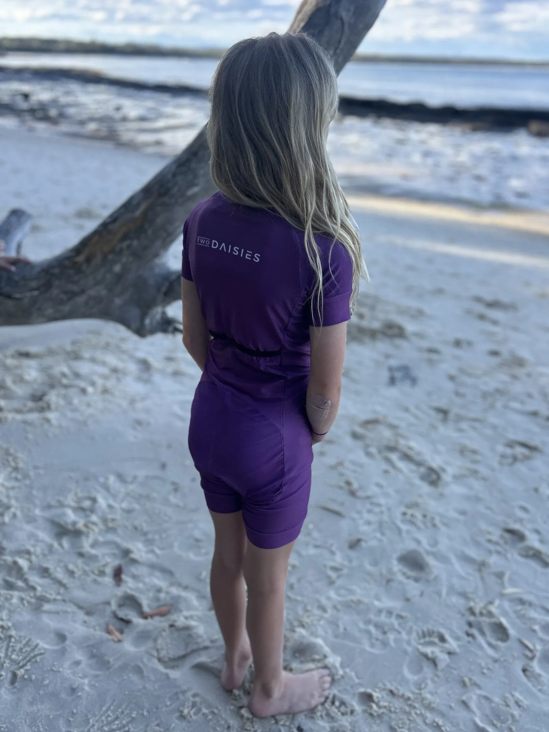 Girls Triathlon Suit - Dark Purple