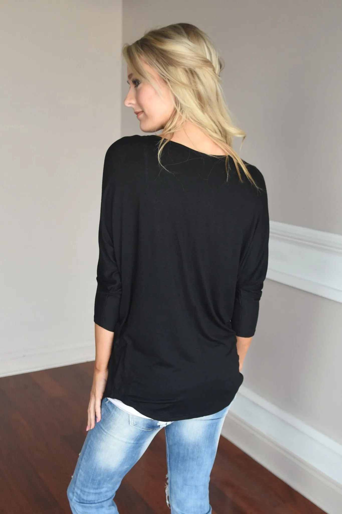 Glam Pocket Top - Black