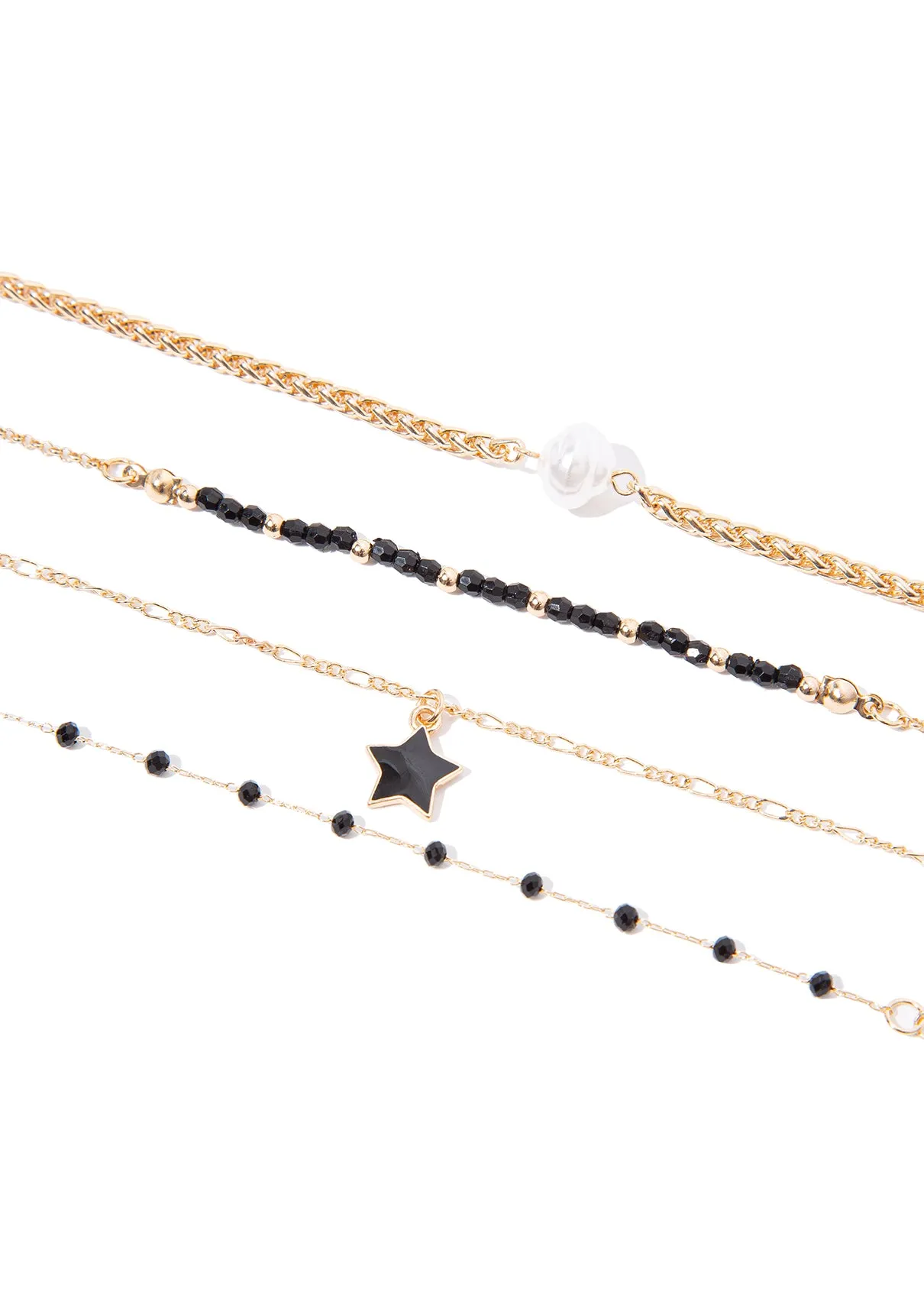 Gold Colored Bracelet Set
