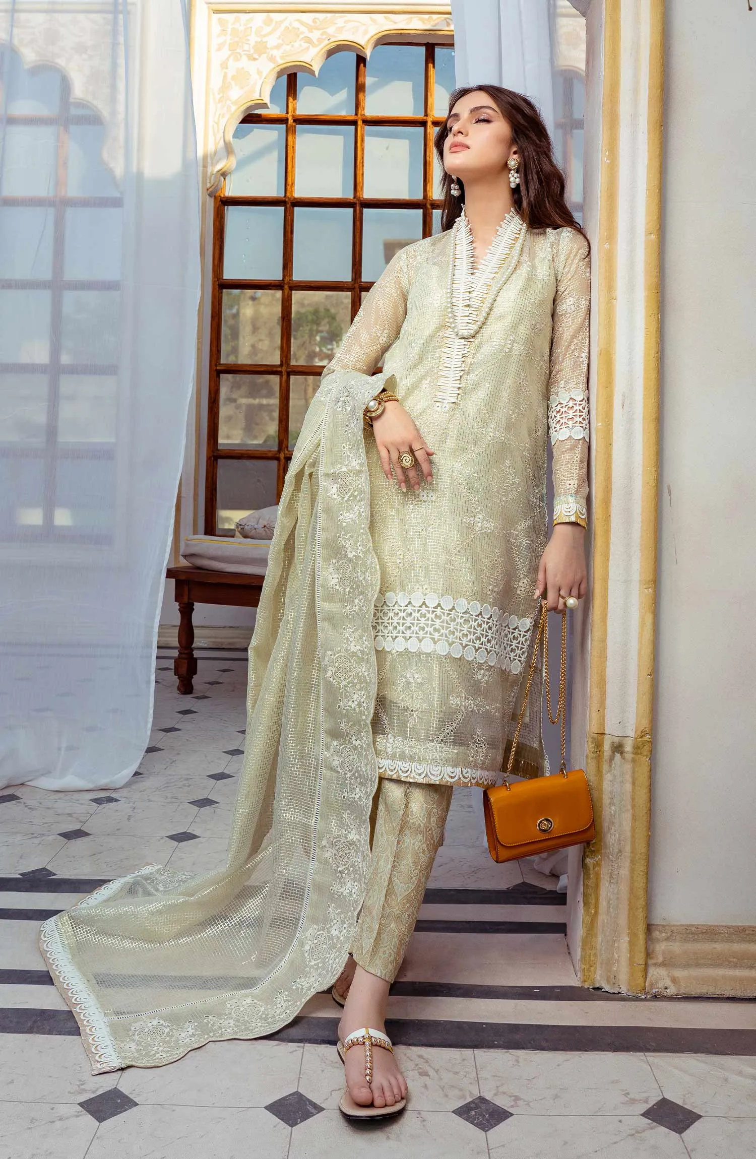 Gold Line - (MLRD - 063) |  Maryum N Maria Luxury Pret Eid Edit 2022 | Stitched Ready to Wear Suits