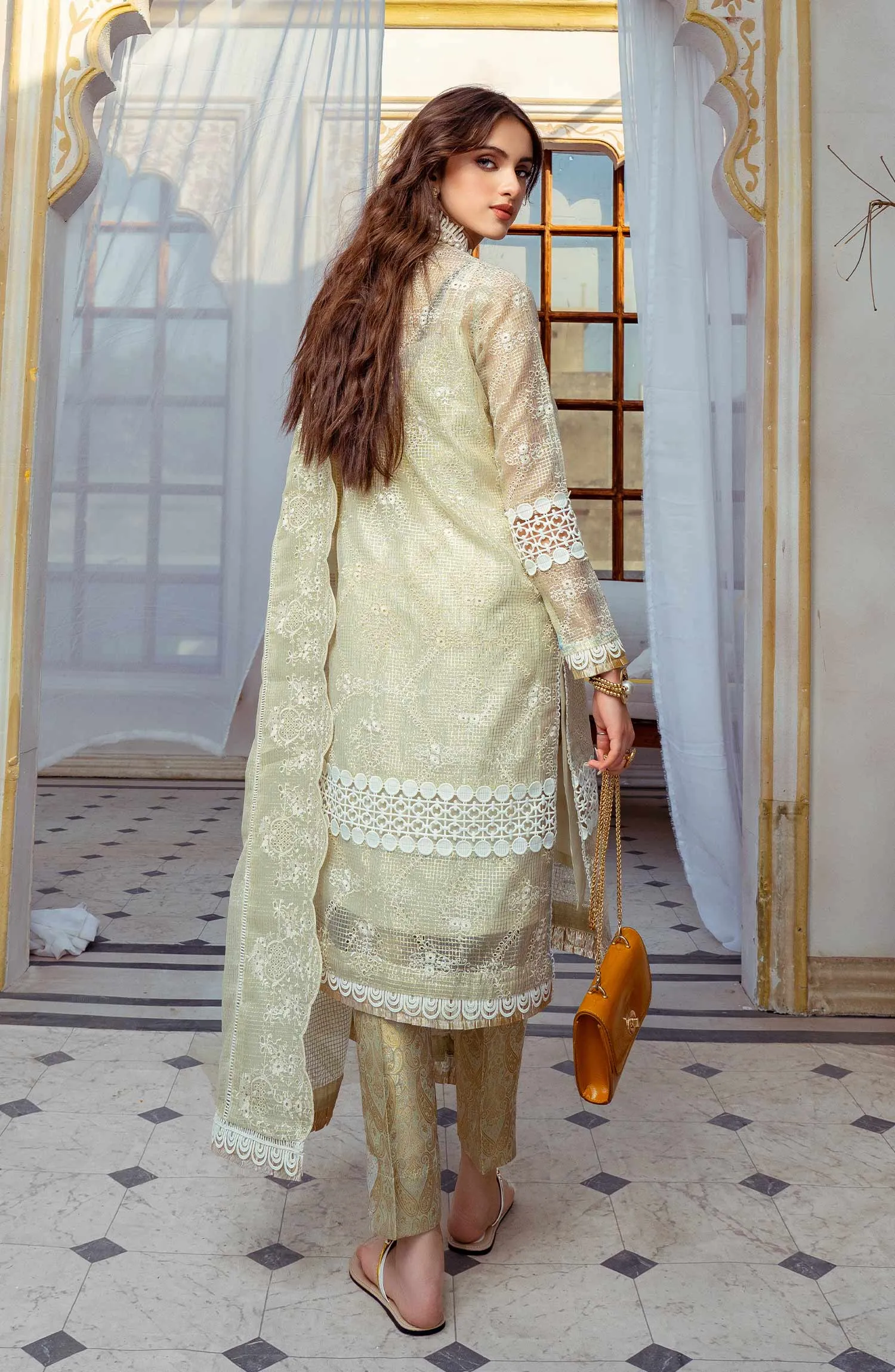 Gold Line - (MLRD - 063) |  Maryum N Maria Luxury Pret Eid Edit 2022 | Stitched Ready to Wear Suits