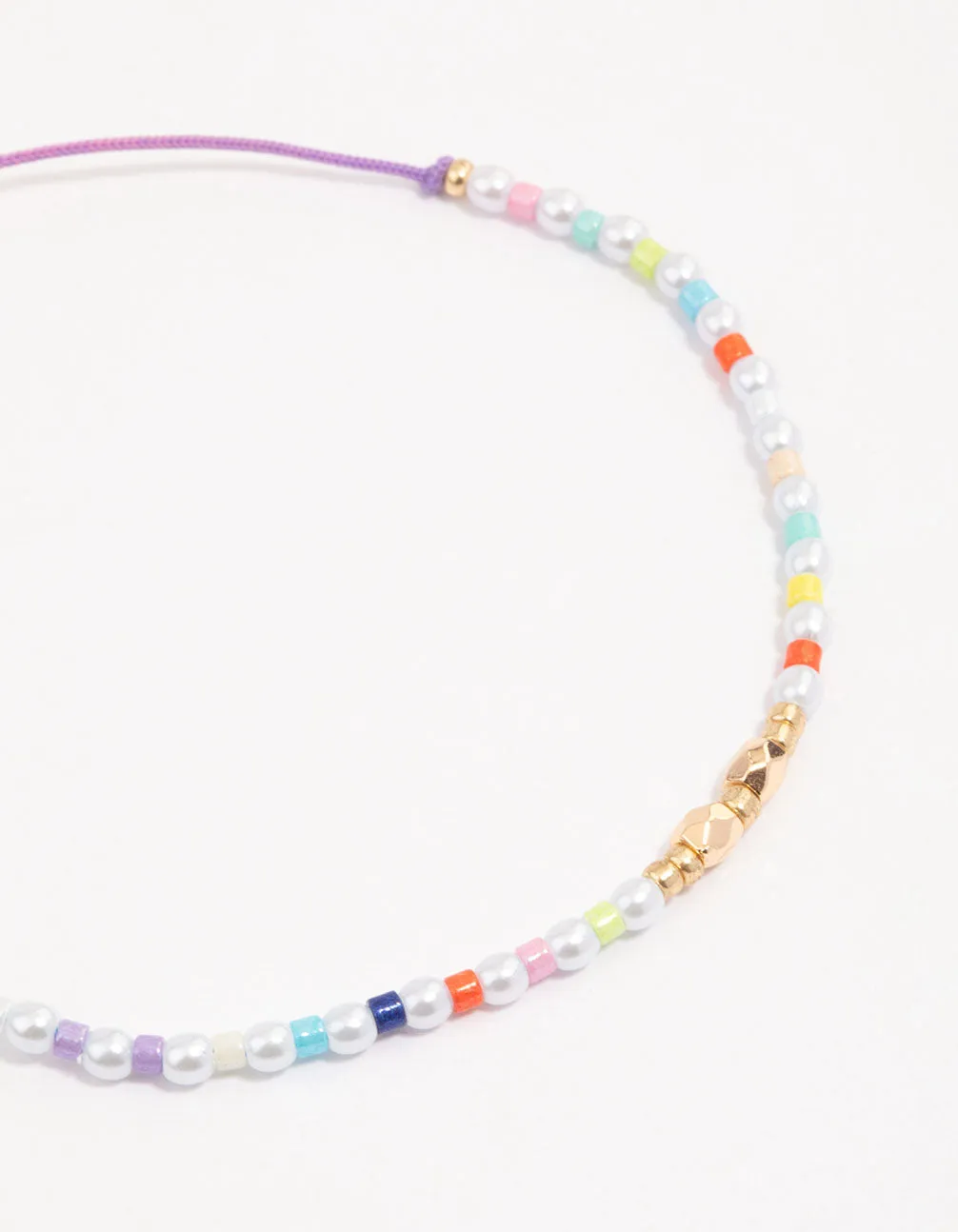 Gold Multi Sandblast Pattern Toggle Bracelet