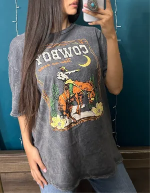 Graphic cowboy tee