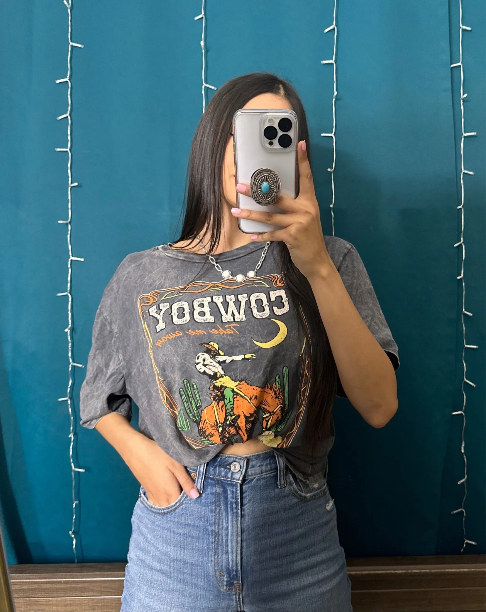 Graphic cowboy tee