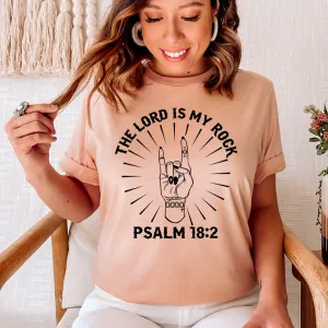 Graphic T-Shirts The Lord Is My Rock Tee