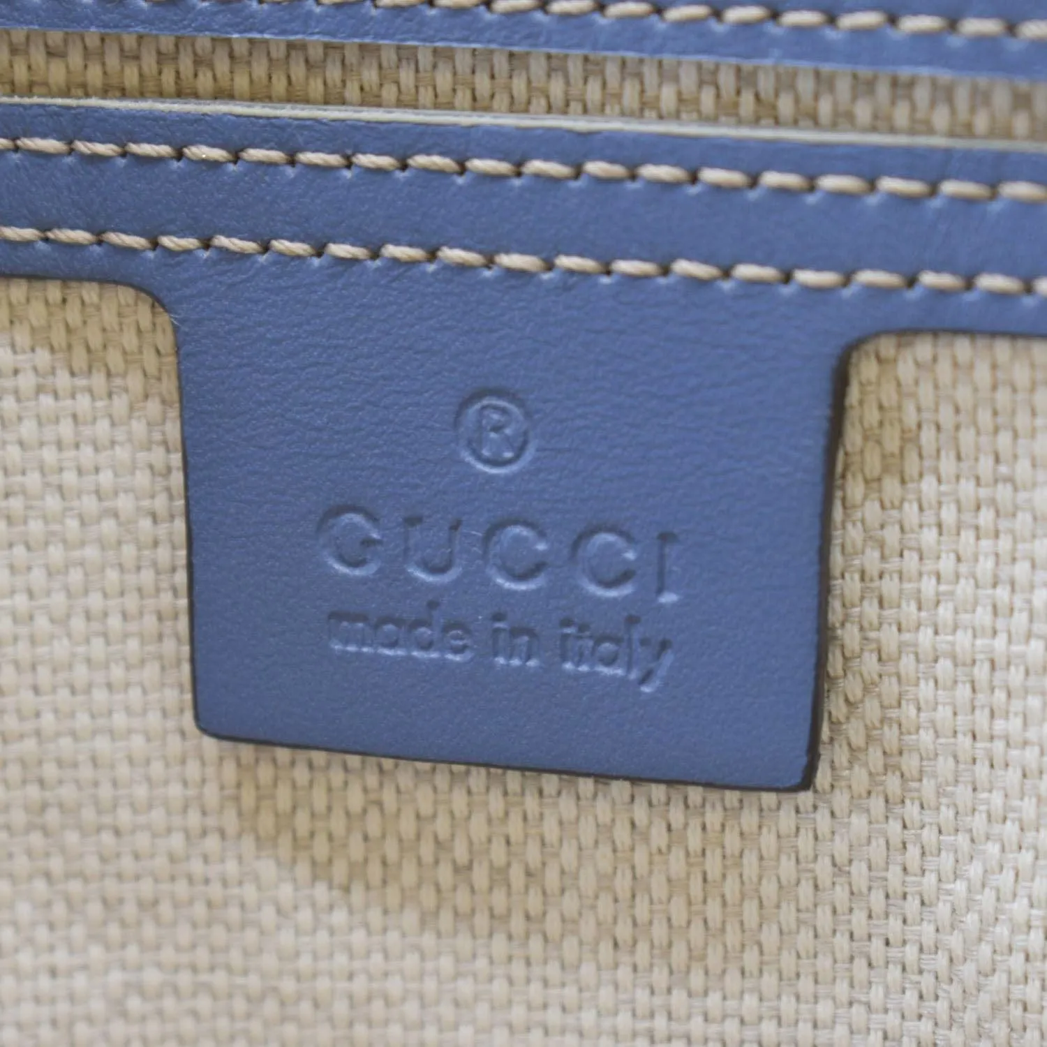 GUCCI GG Supreme Stars Briefcase Bag Beige