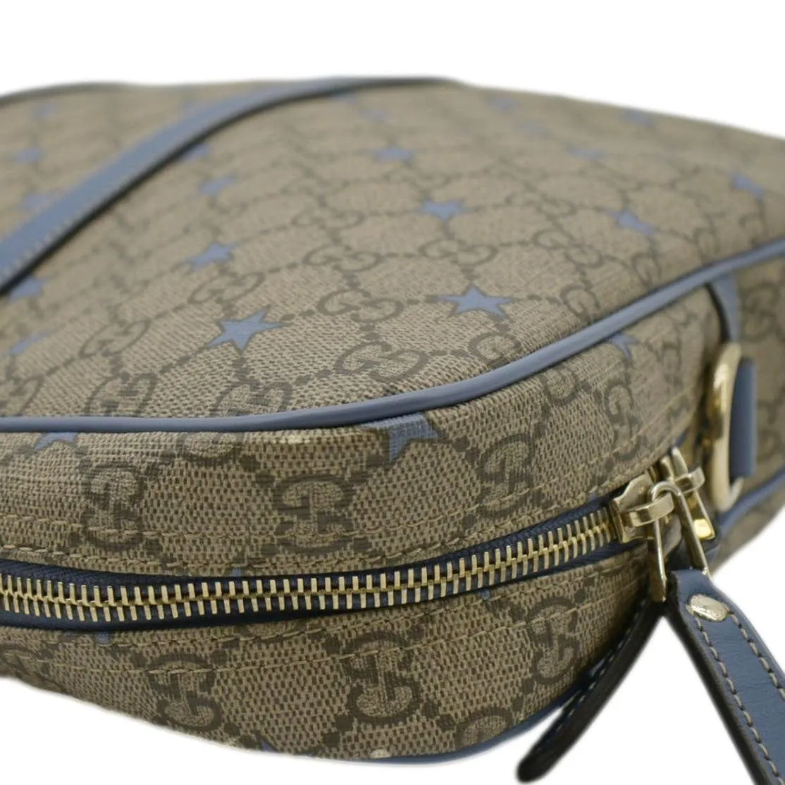 GUCCI GG Supreme Stars Briefcase Bag Beige