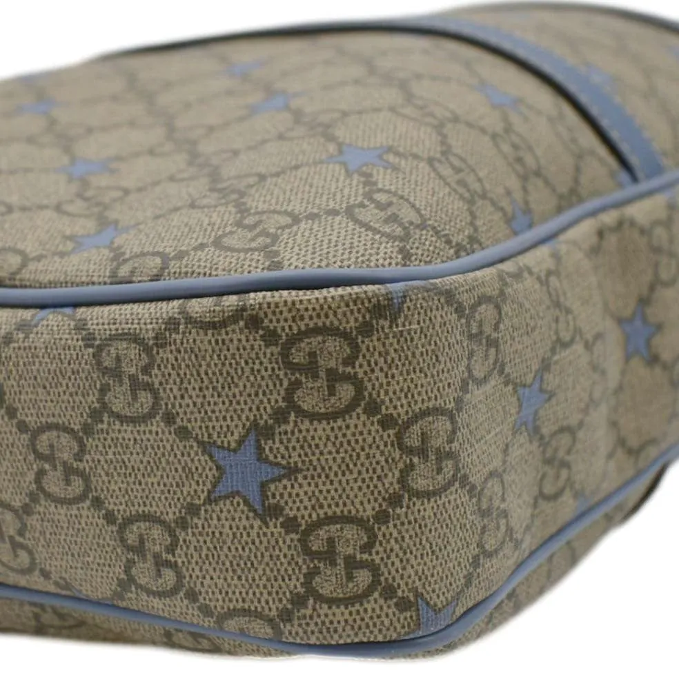 GUCCI GG Supreme Stars Briefcase Bag Beige
