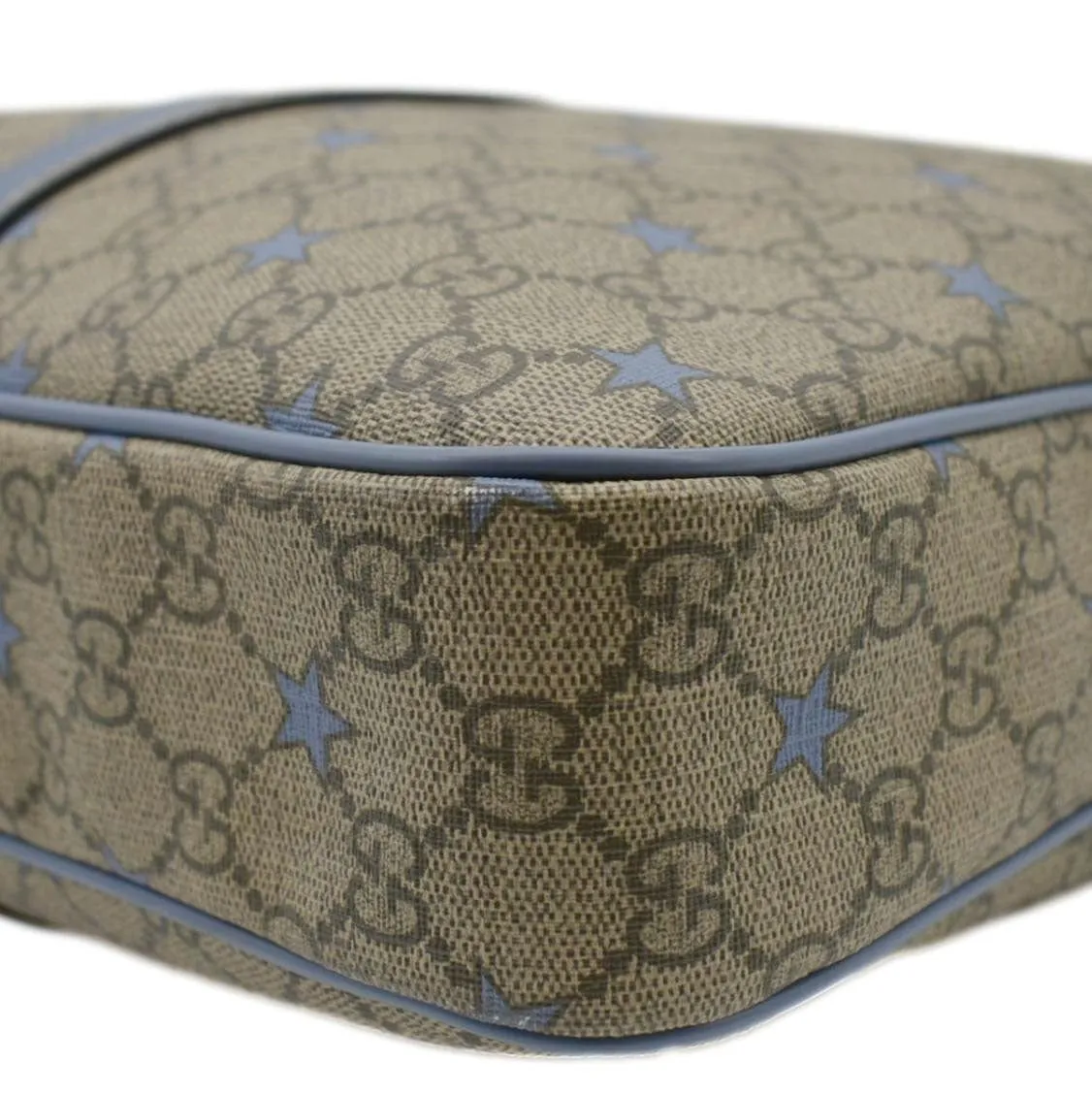 GUCCI GG Supreme Stars Briefcase Bag Beige