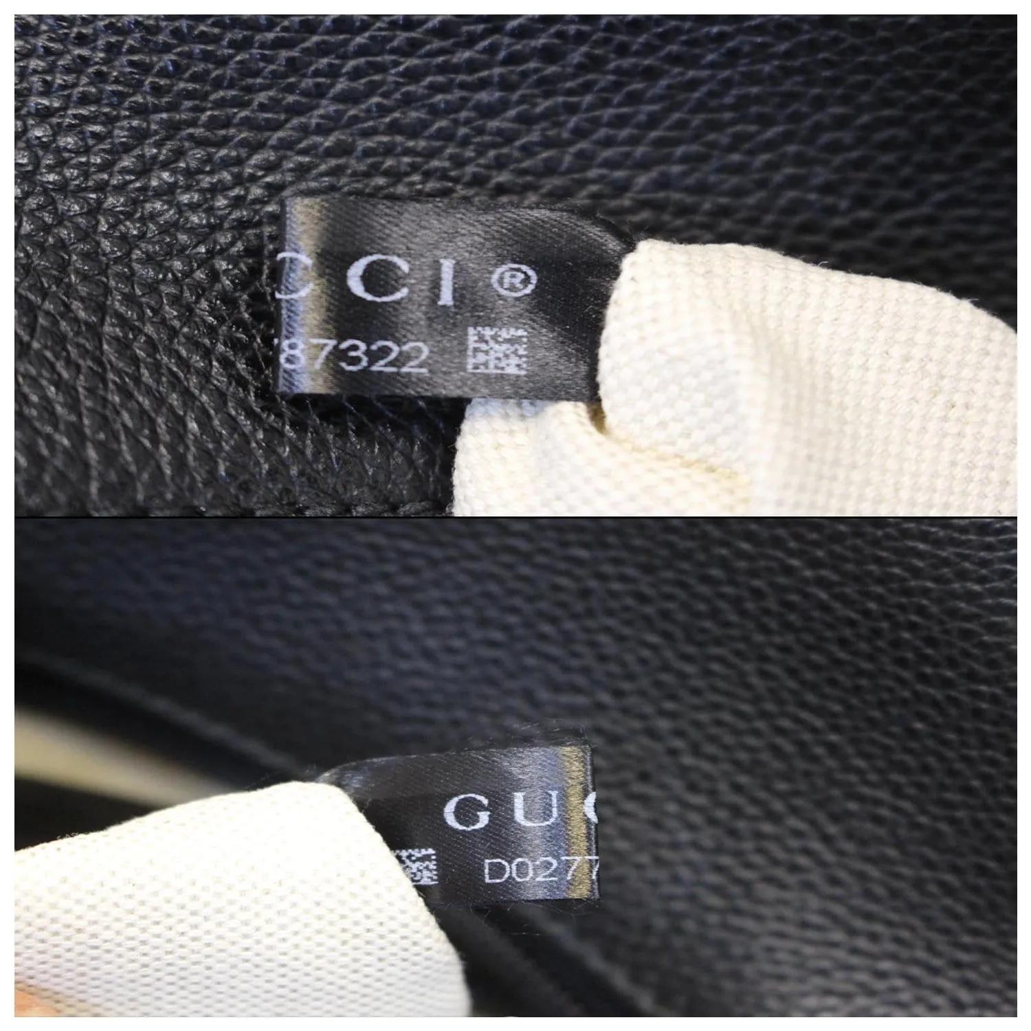 GUCCI Print Leather Backpack Bag Black 547834