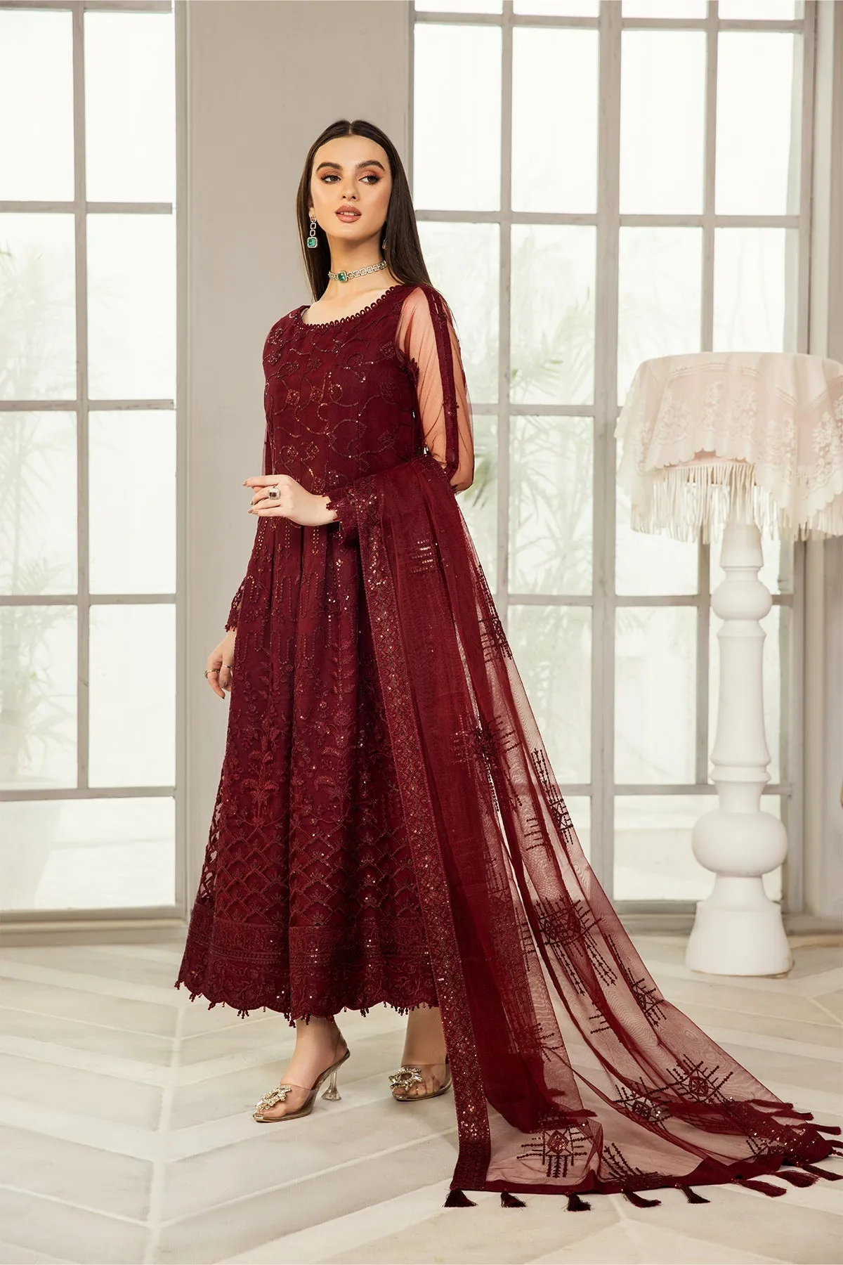 Gulrukh | Alizeh Fashion Embroidered Formal Collection 2022 | Unstitched and Stitched Embroidered Net Suits