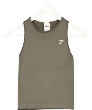 gymshark Green Racer Back Tank Top UK S
