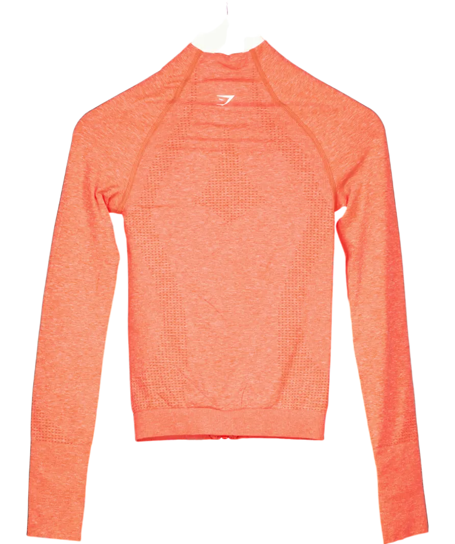 gymshark Orange Vital Track Top UK S