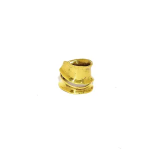 Handmade Bronze Thick Wrap Thumb Ring