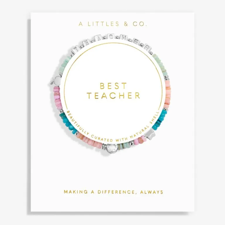 HAPPY LITTLE MOMENTS Best teacher bracelet