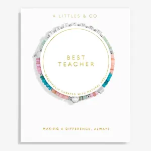 HAPPY LITTLE MOMENTS Best teacher bracelet