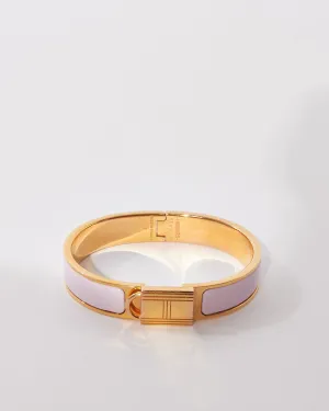 Hermès Pink GHW Clic Cadenas Locky Me Bracelet - PM