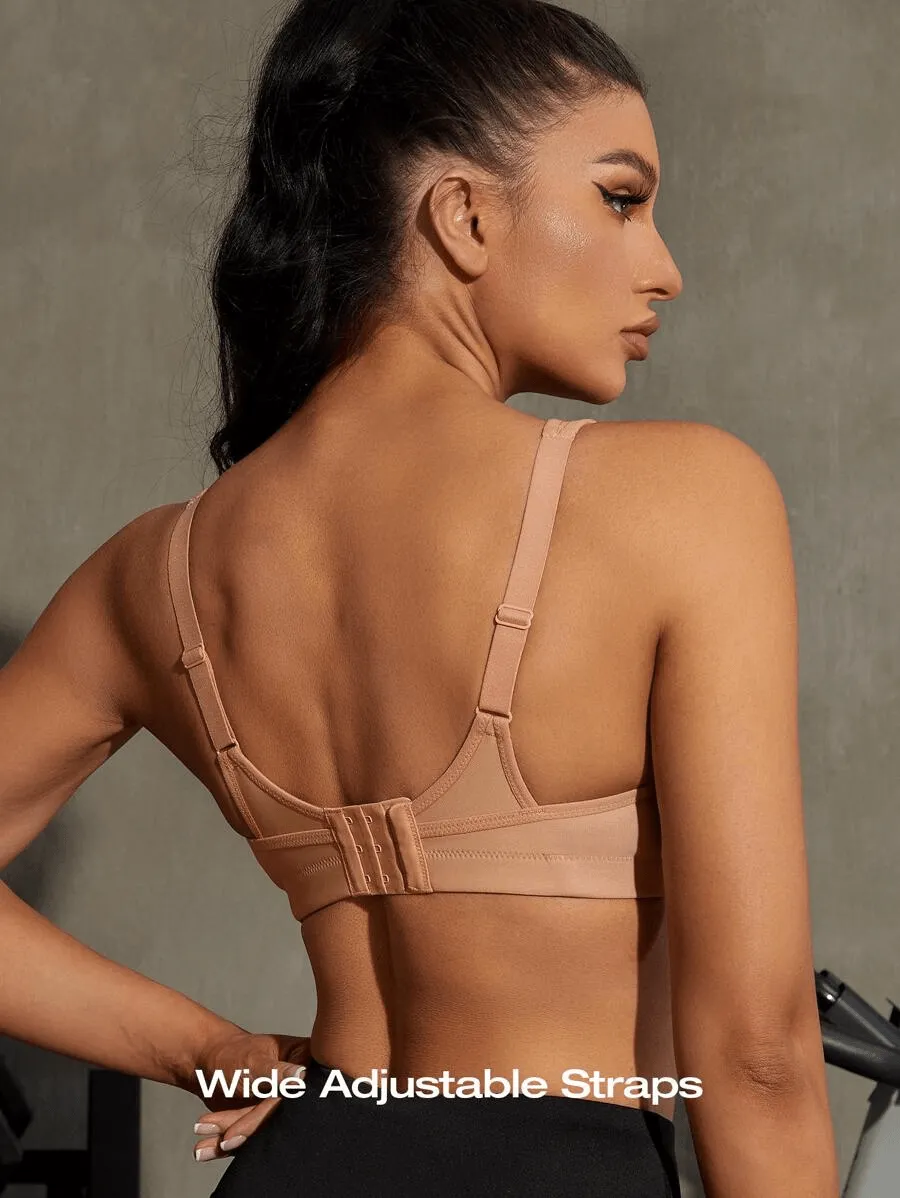 High Impact Large Bust Full Coverage Workout Bras orange
