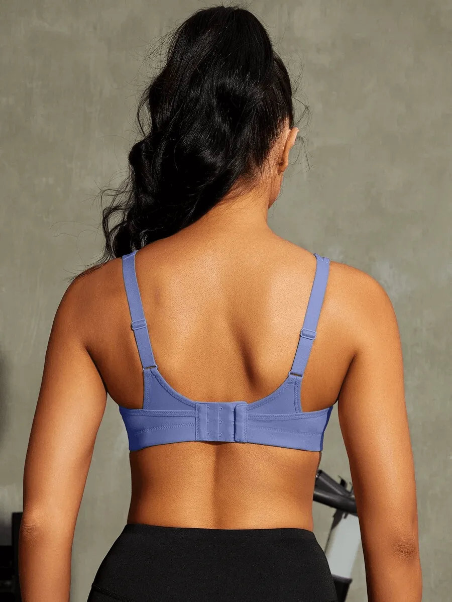 High Impact Large Bust Full Coverage Workout Bras Purple