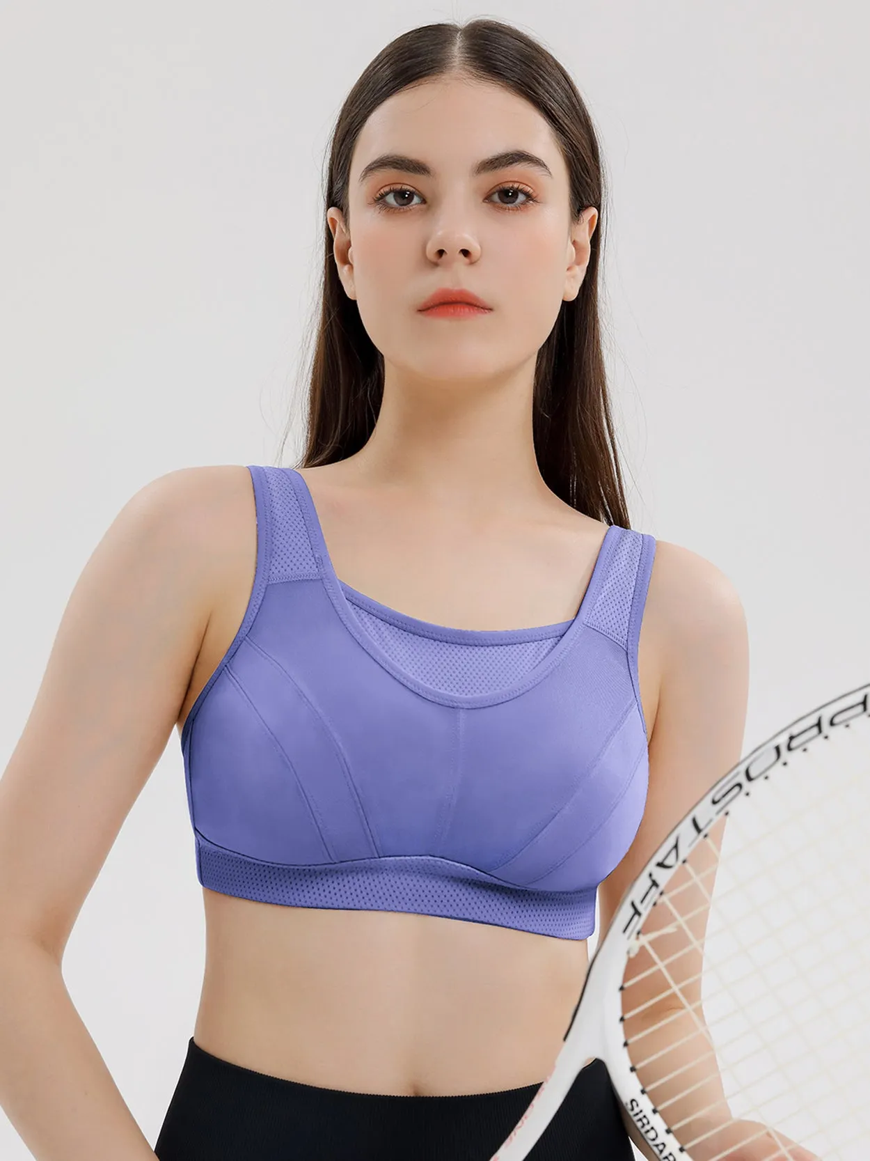 High Impact Large Bust Full Coverage Workout Bras Purple