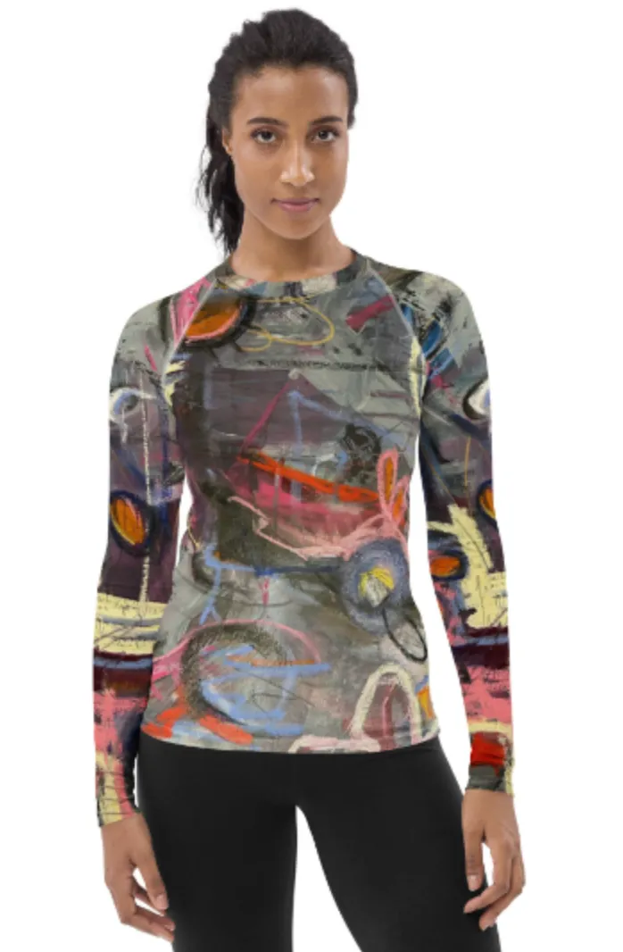 High-waisted bikini bottom "Crazy Town"