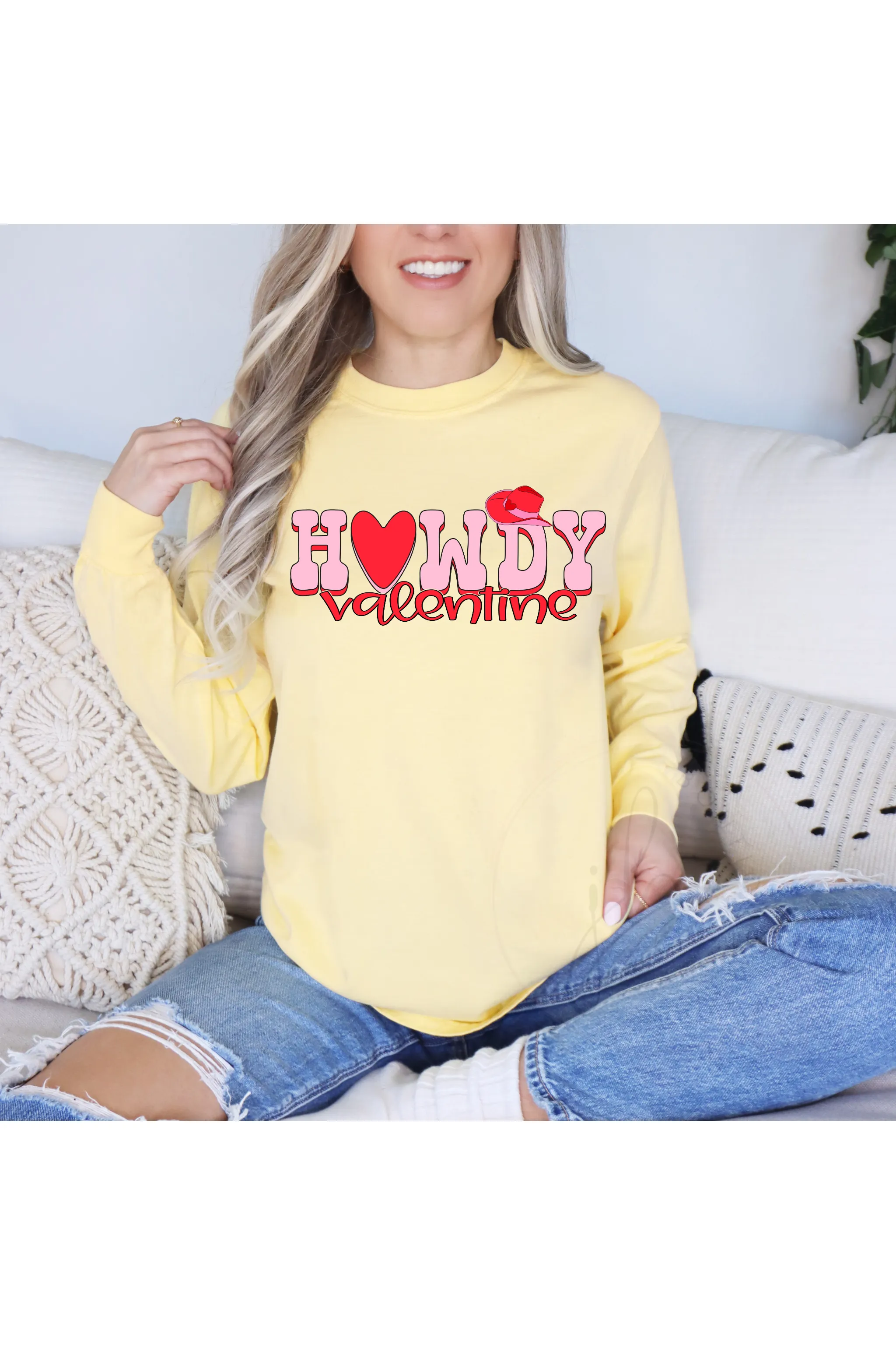 Howdy Valentine Words tee
