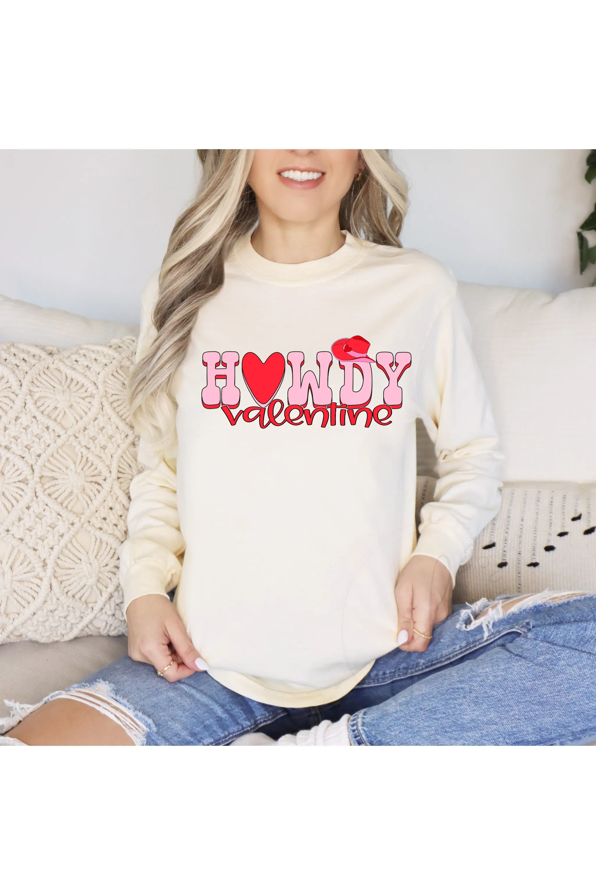 Howdy Valentine Words tee