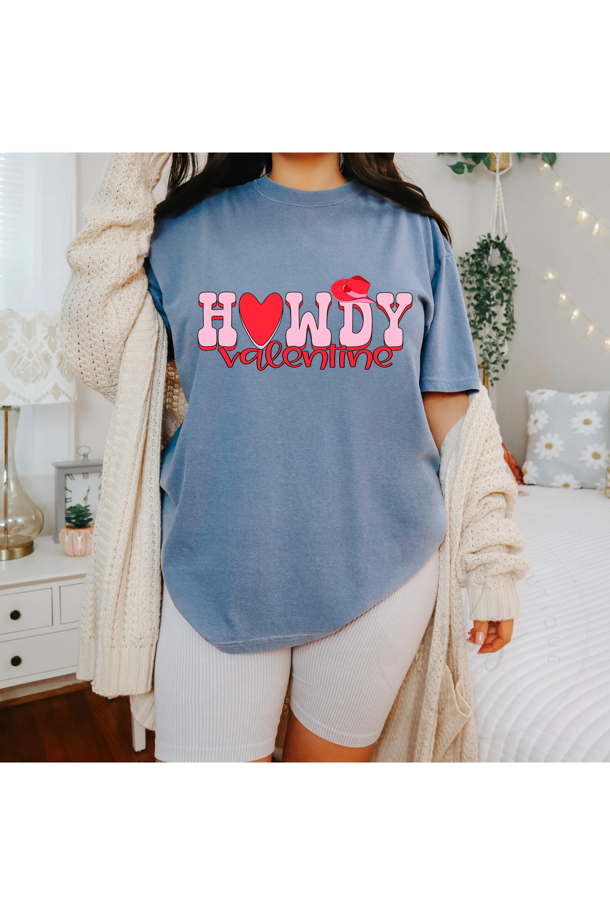 Howdy Valentine Words tee