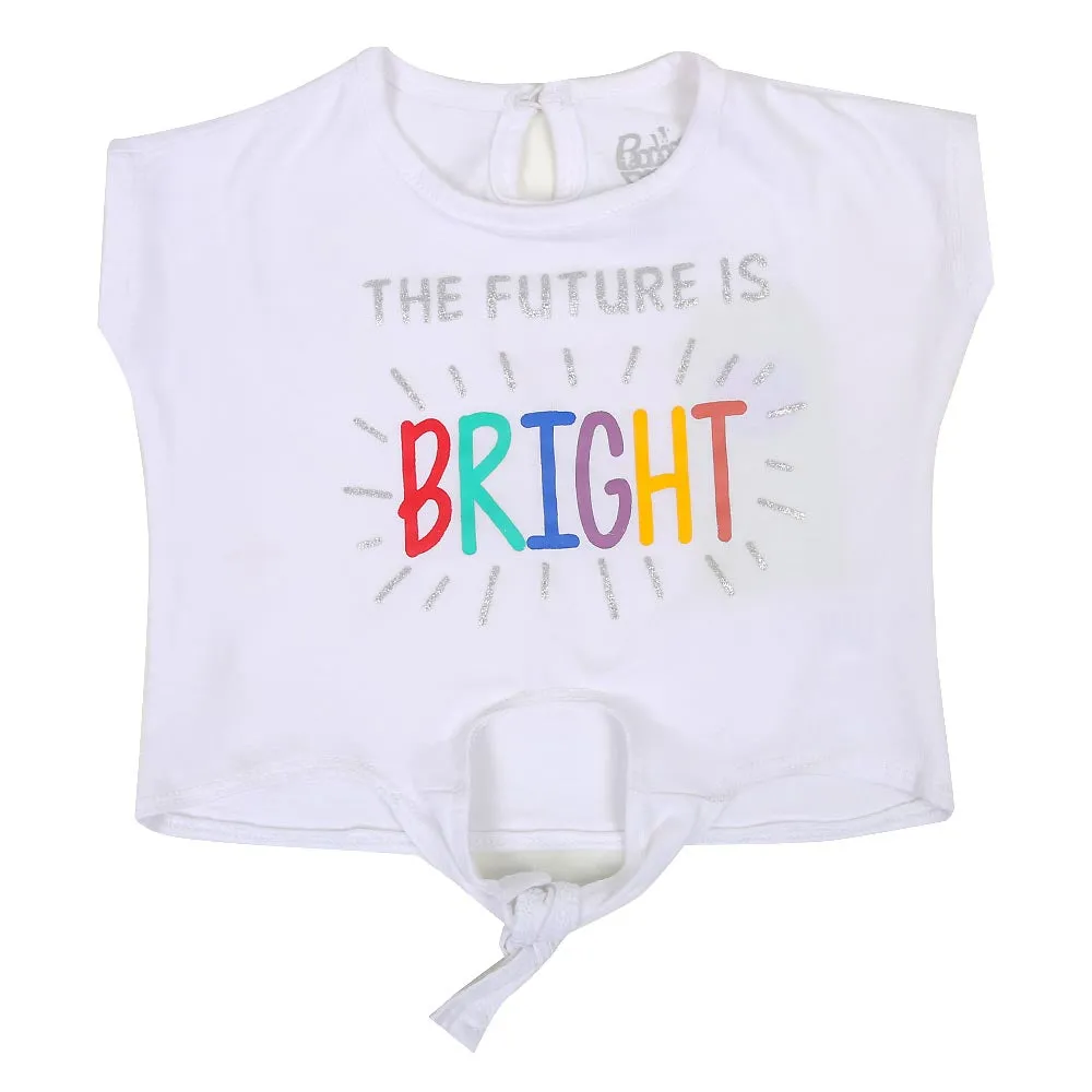Infant Girls T-Shirt Bright - White | Bachaa Party Baby Clothes Girls Tops & T-Shirts