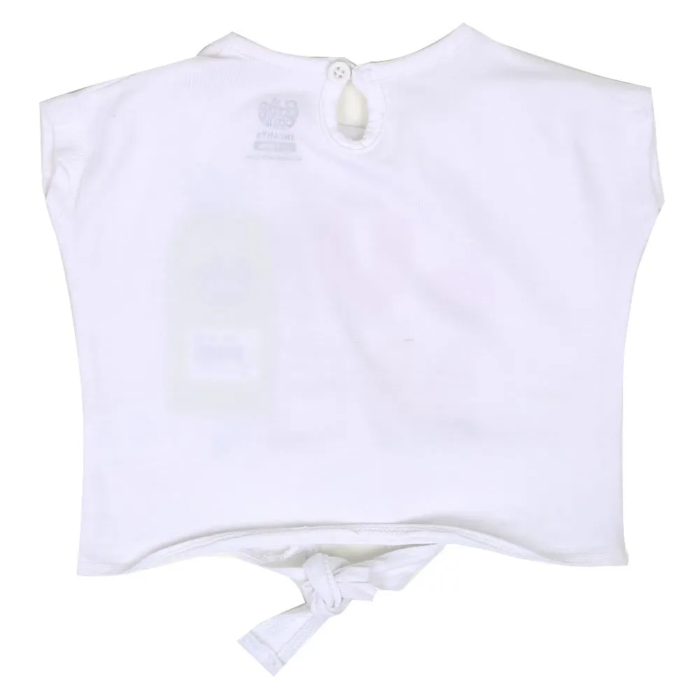 Infant Girls T-Shirt Bright - White | Bachaa Party Baby Clothes Girls Tops & T-Shirts