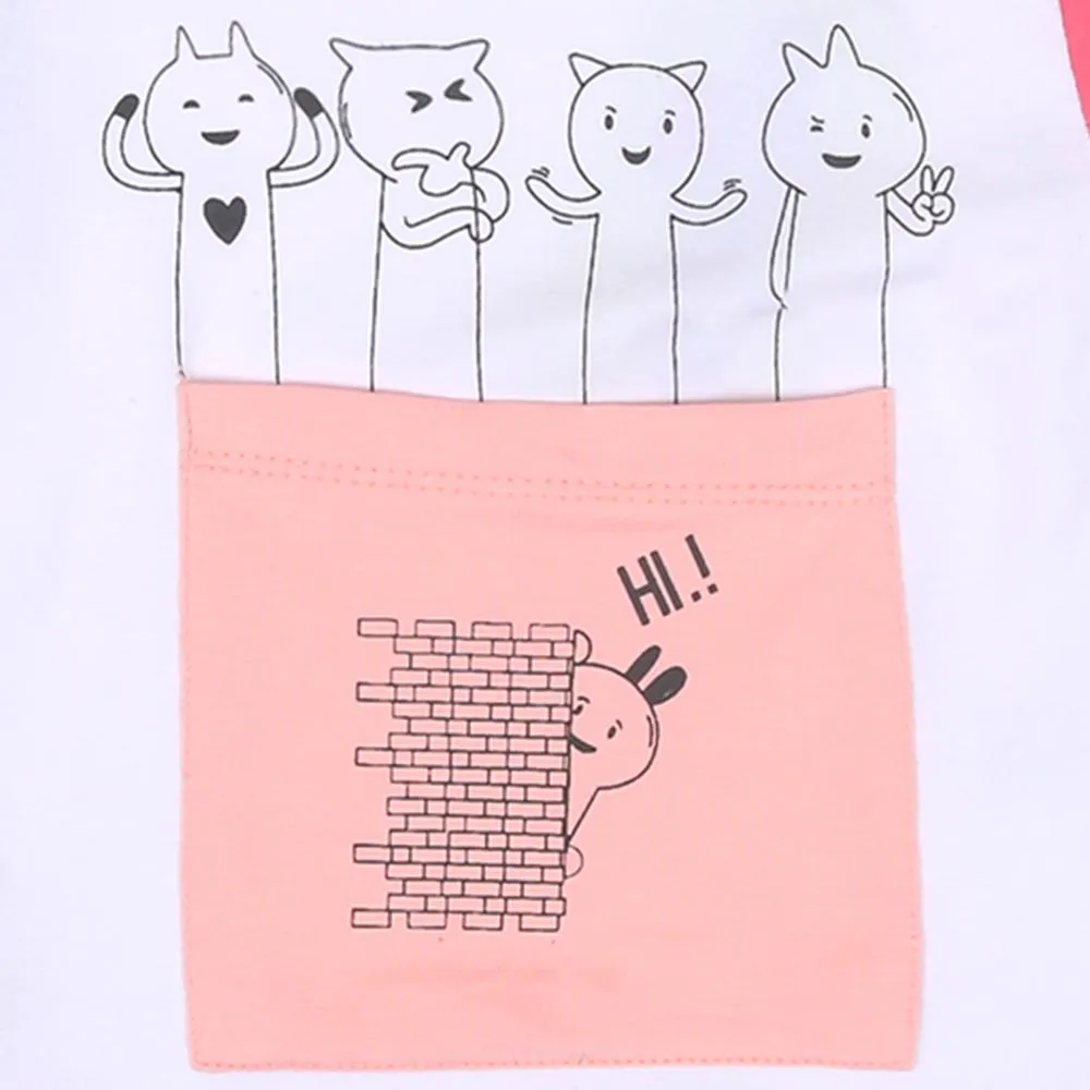 Infant Girls T-Shirt Hi - B.White | Bachaa Party Baby Clothes Girls Tops & T-Shirts