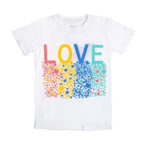 Infant Love T-Shirt For Girls - White | Bachaa Party Baby Clothes Girls Tops & T-Shirts