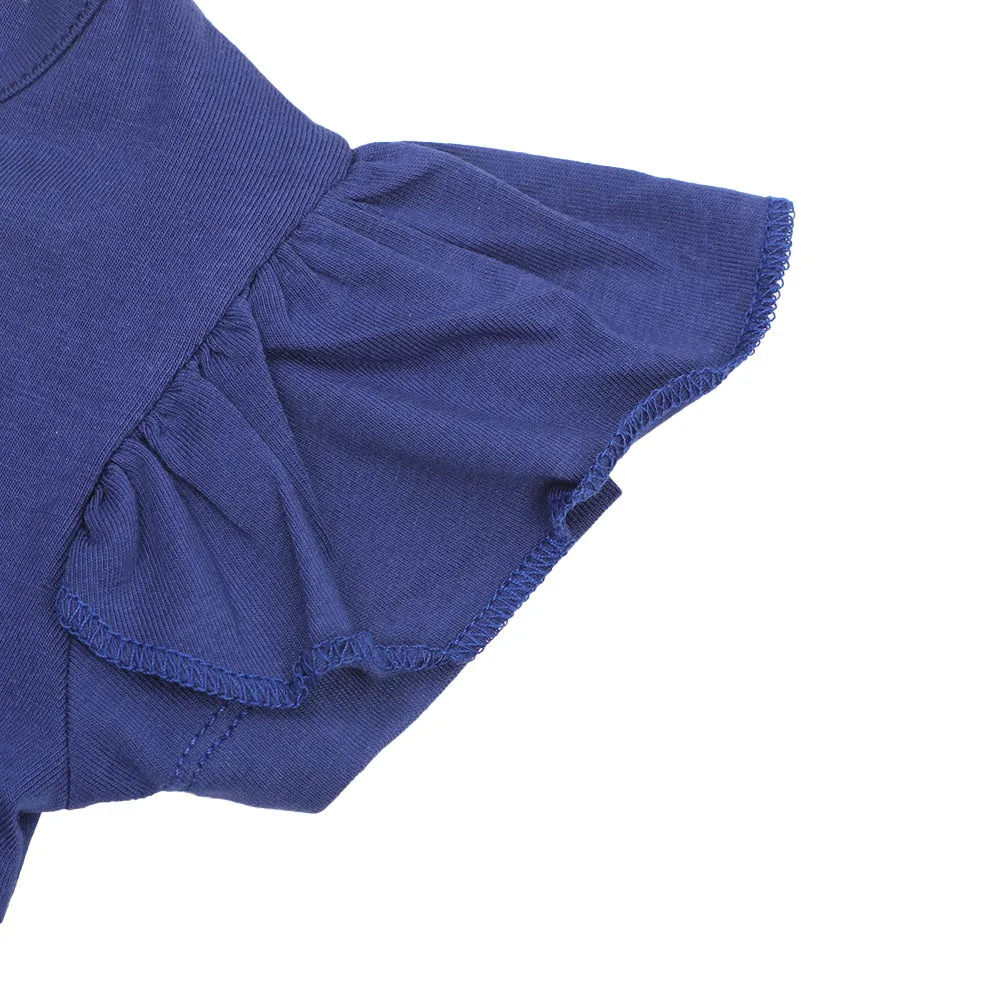 Infants Girls T-Shirt Summer Lovin - Navy Blue | Bachaa Party Baby Clothes Girls Tops & T-Shirts