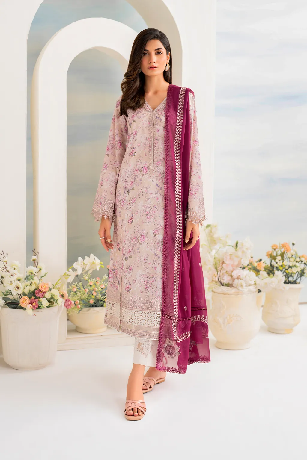 IZNIK | GUZEL LAWN '24 | IGL-08 EMBROIDERED LAWN