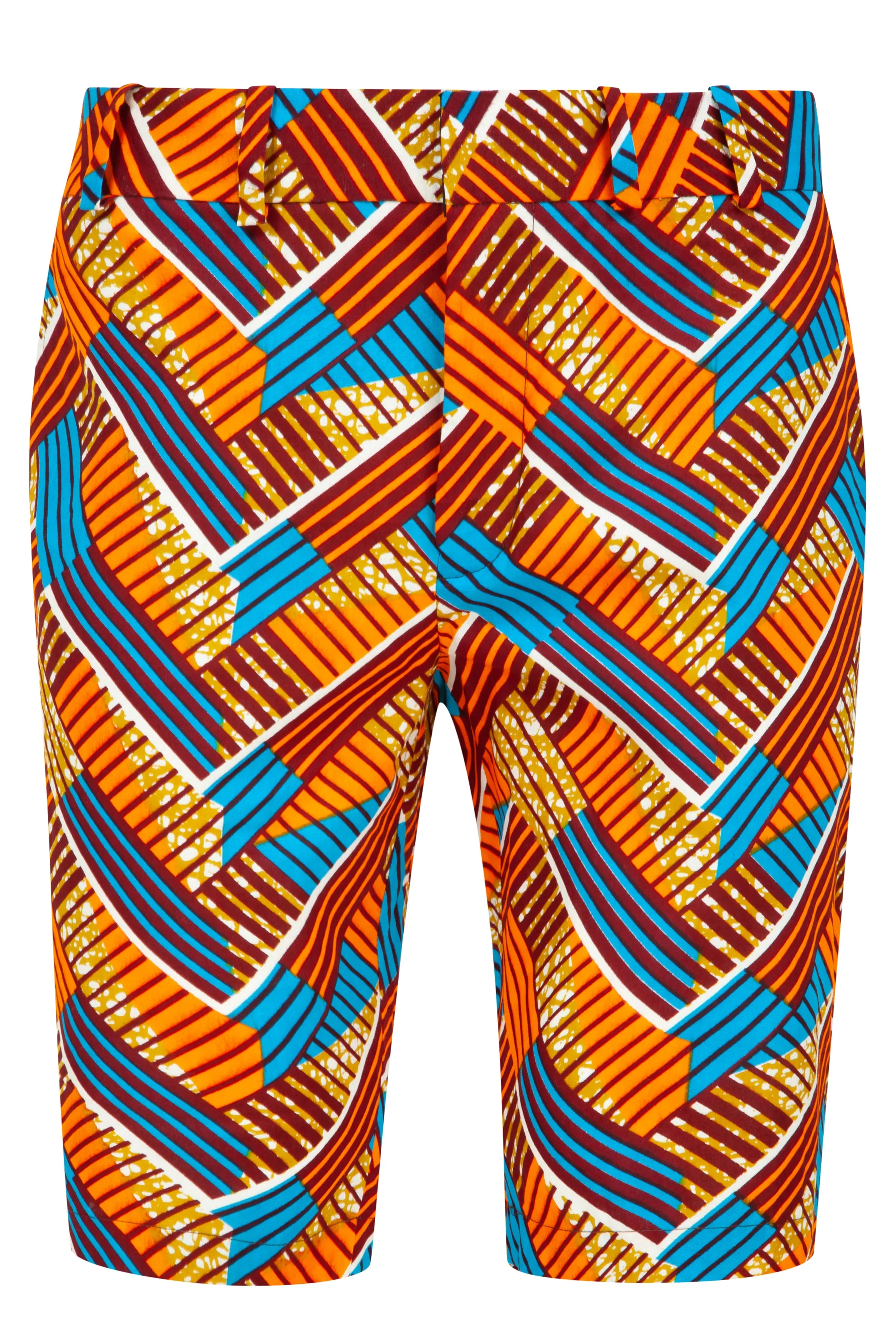 Jamie African print shorts- Chevron