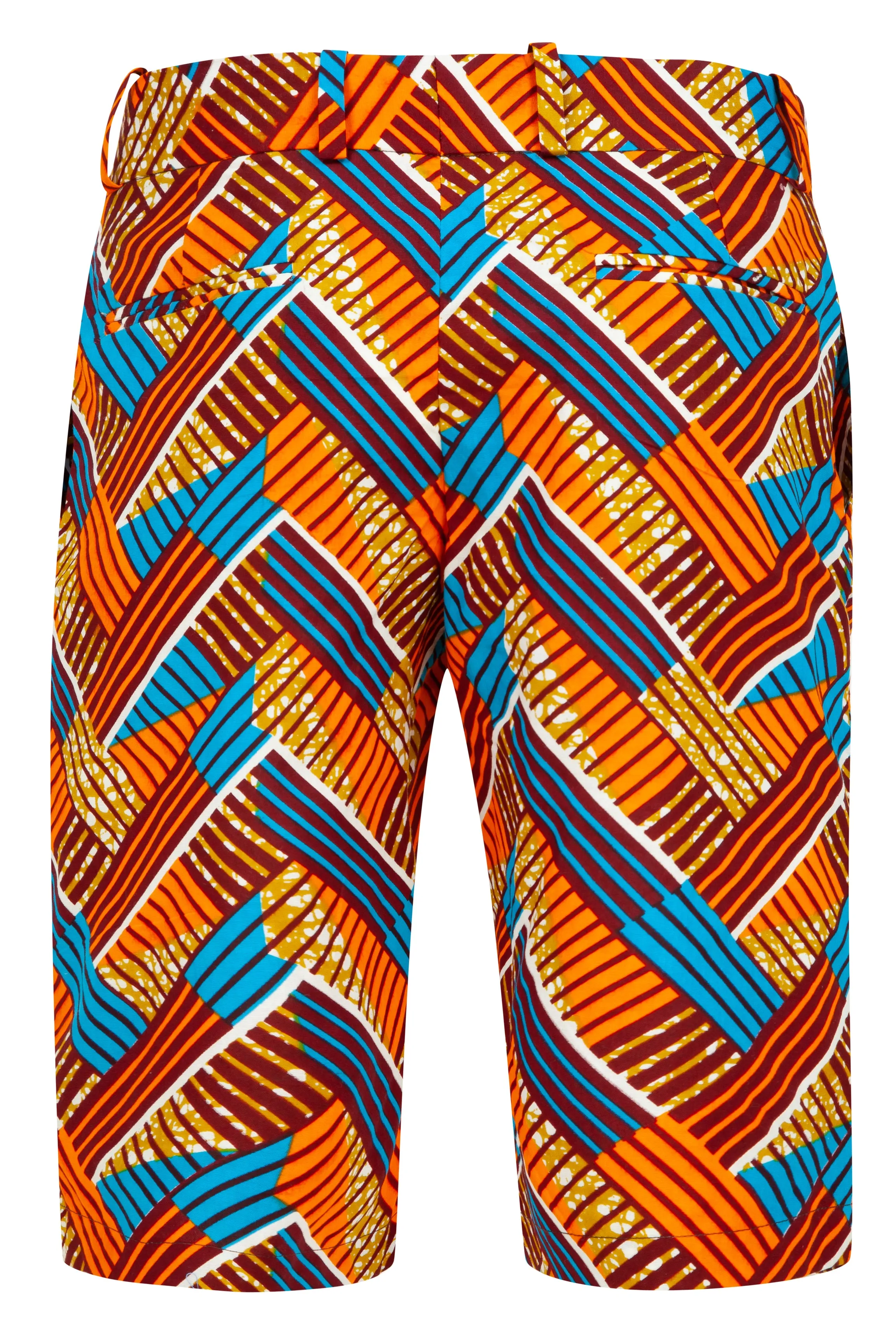Jamie African print shorts- Chevron