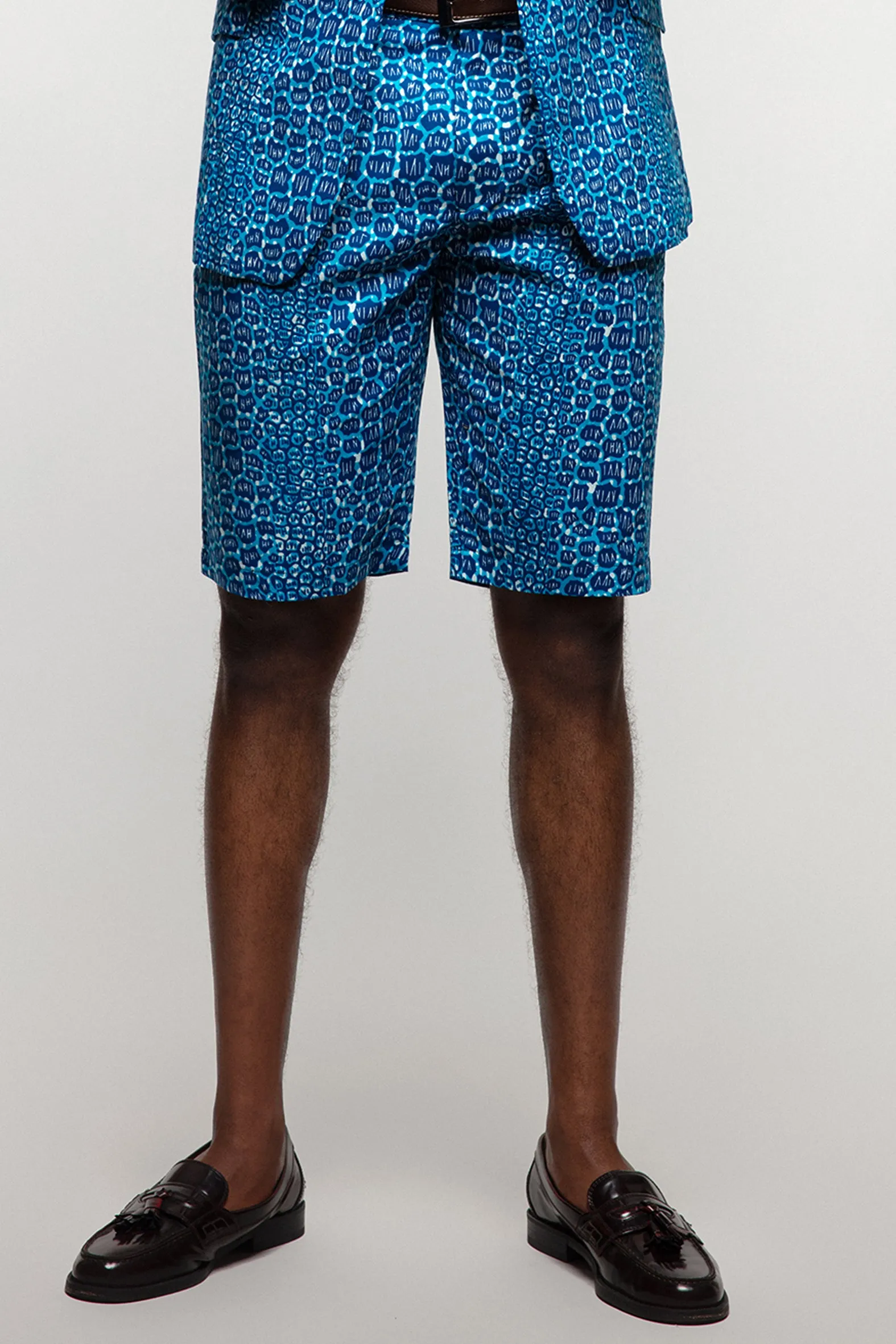 Jamie African print shorts- Flintstone