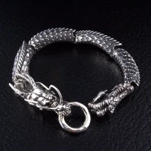 Japanese Dragon Sterling Silver Bracelet