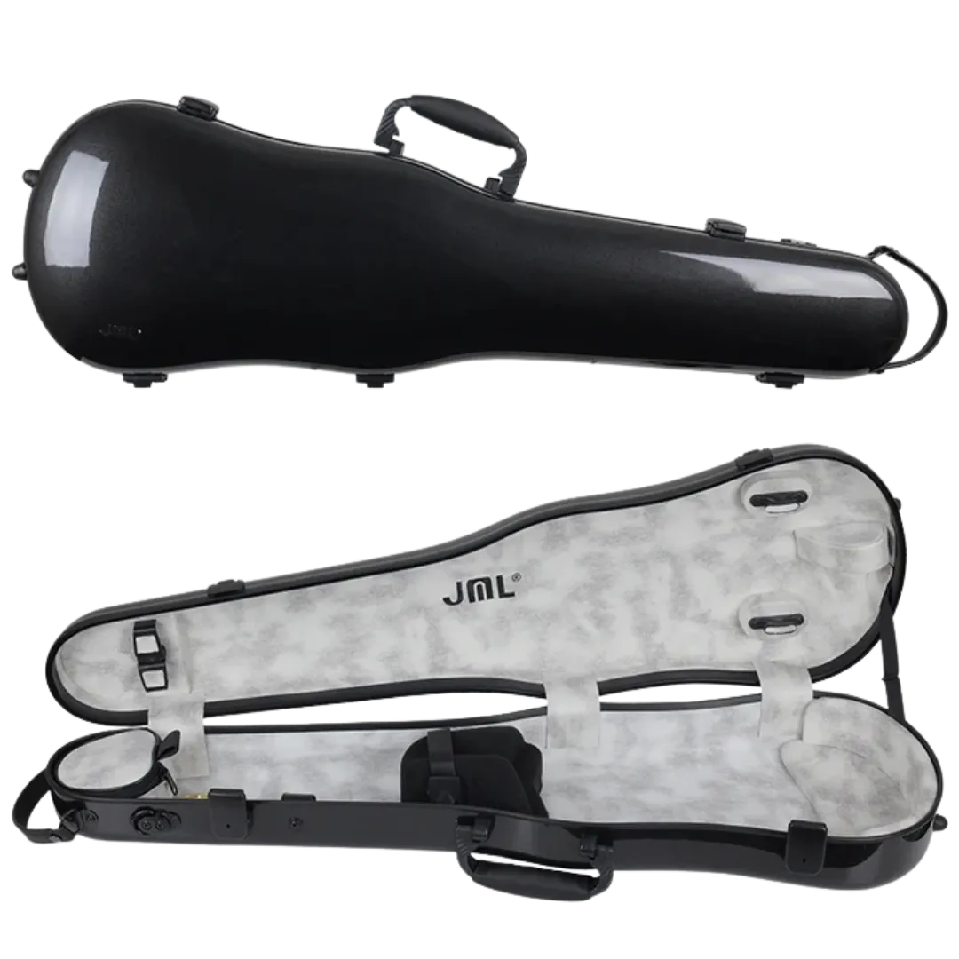 JML Carbon Fibre 1.5 Shaped Violin Case Black 4/4